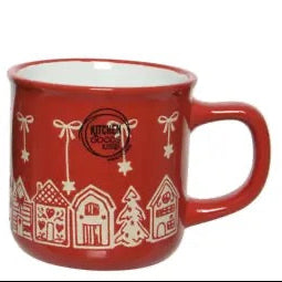Earthenware Enamel Christmas Mug 12.5cm
