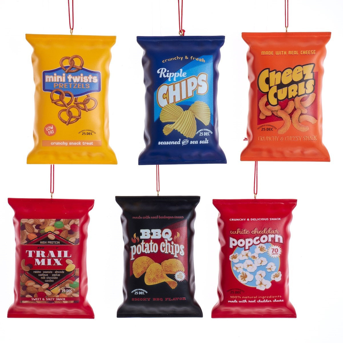 Snack Bag Food Christmas Bauble - Single