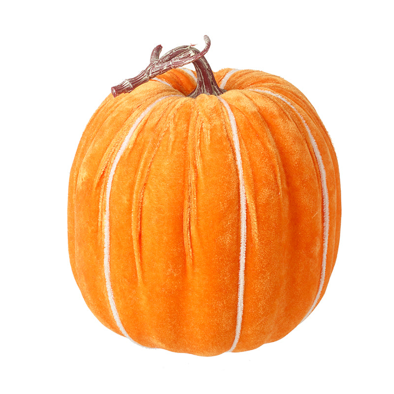 Orange Velvet Autumn Pumpkin