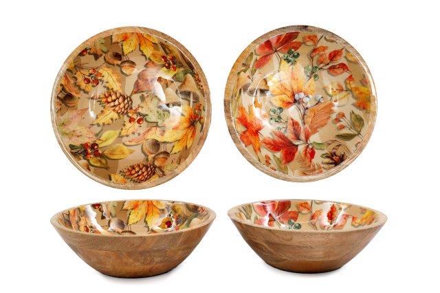 Autumn Floral Enamel Bowl 25cm