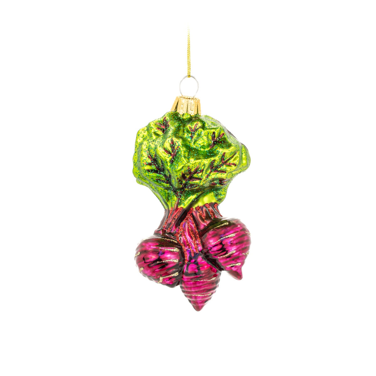 Glass Beetroot Bauble