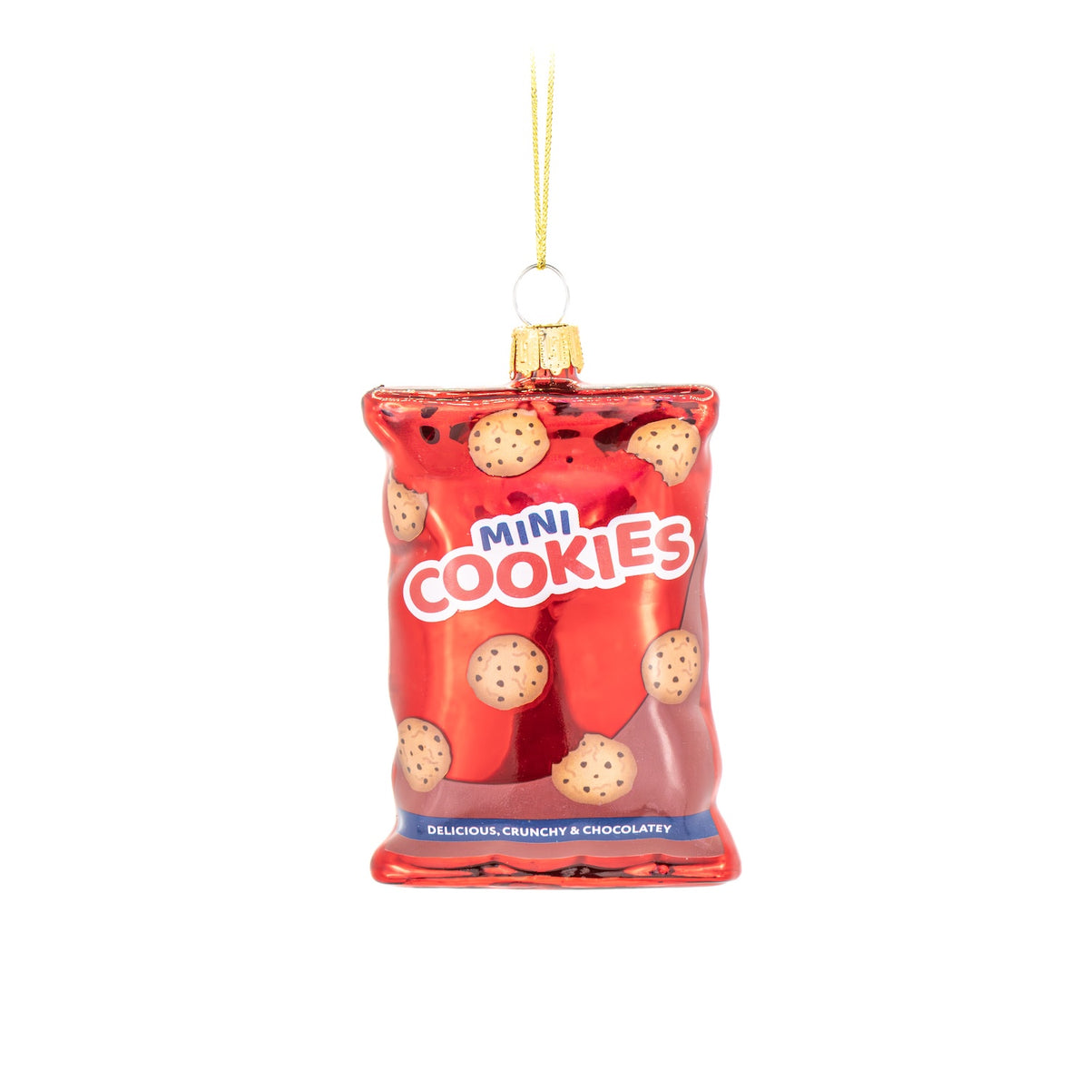 Mini Cookies Packet Glass Bauble