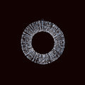 Silver Wire Wreath with 960 Twinkling White LEDs - 60cm