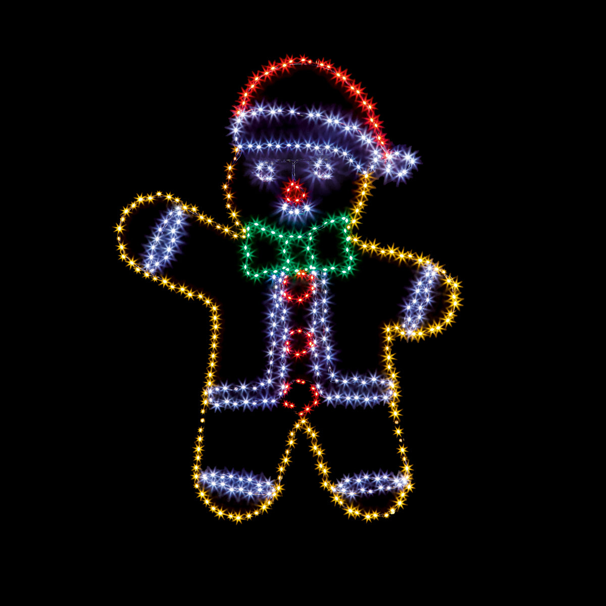 Premier Gingerbread Man Twinkling Flexibright Wall Decoration - 120cm