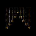Premier Flexible Snowflake Curtain with 267 Warm White LEDs 1.2x1.2m