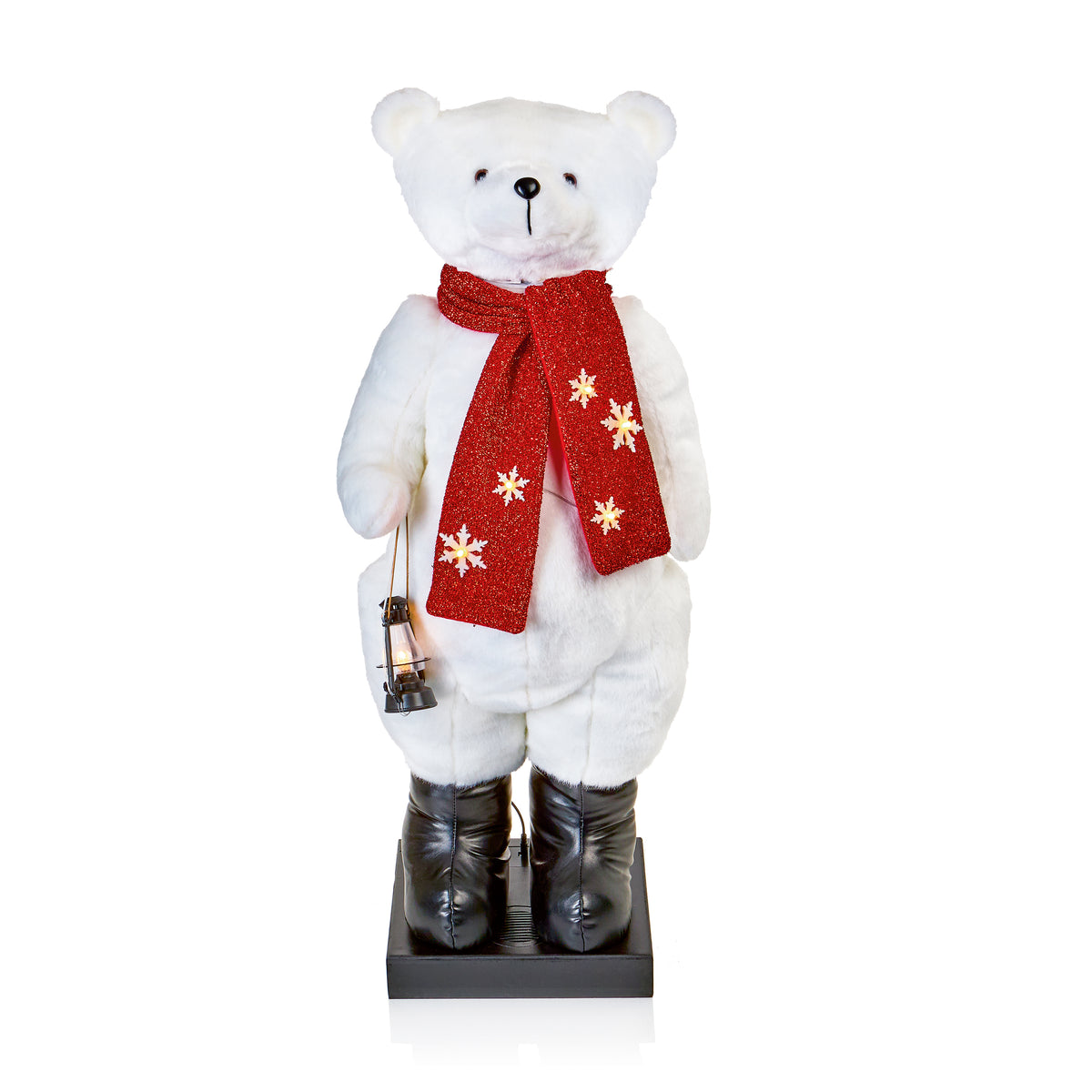 X-Large 1.1m Animated Lit Musical Christmas Bear with Motion & Sound Sensor