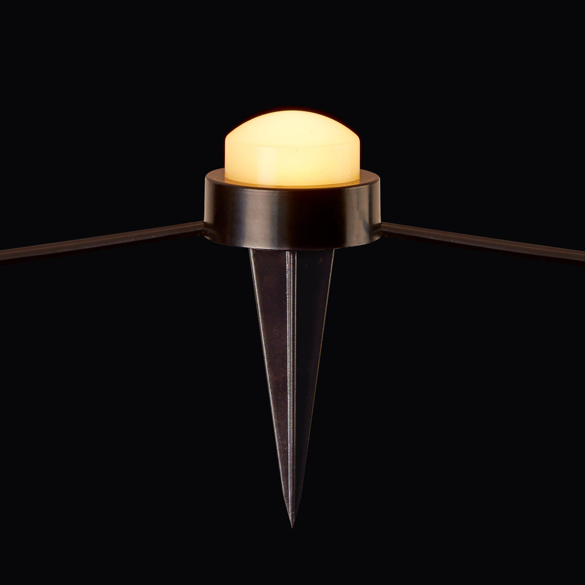 Premier -  Set of 10 Connectable Path Stake Lights with Warm White LEDs
