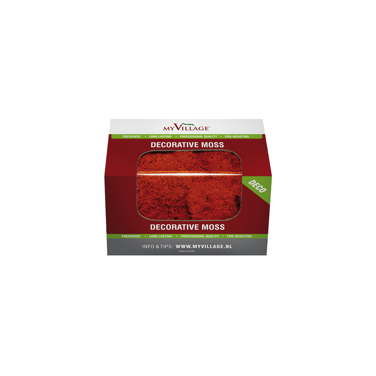 MyVillage - Reindeer Moss Red 50g - Christmas Village Decoration