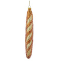 Noble Gems Glass French Baguette Bread Christmas Bauble