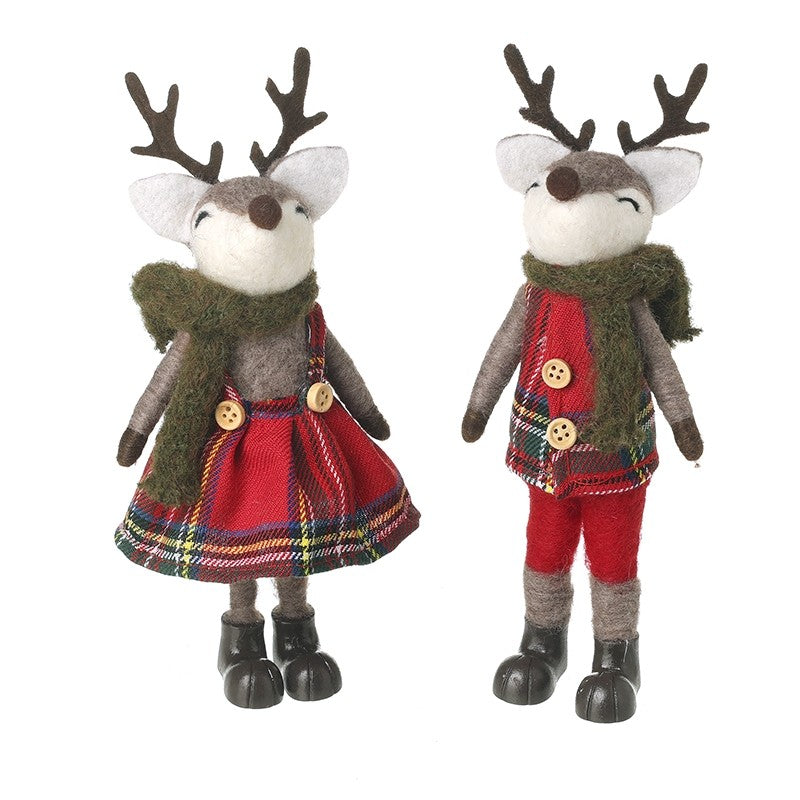 Felt Boy/Girl Reindeer - 21cm