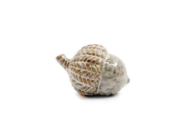 Mottled Grey Ceramic Acorn Ornament