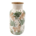 Autumnal Pinecone Patterned Vase 25cm