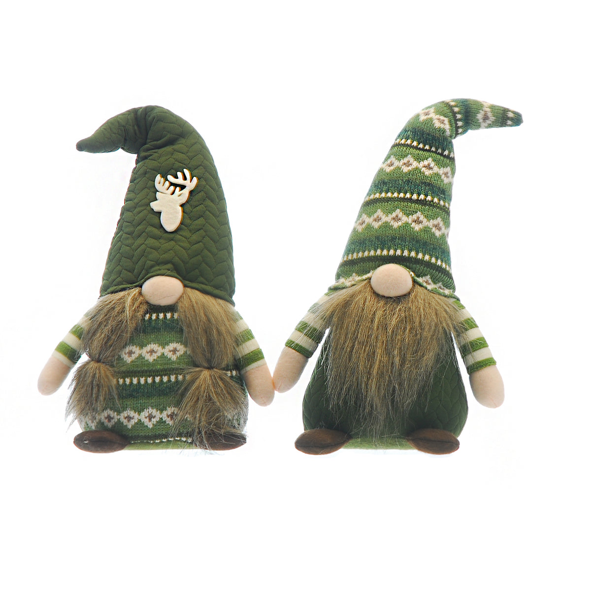 Large 35cm Standing Green Christmas Gonk - Single