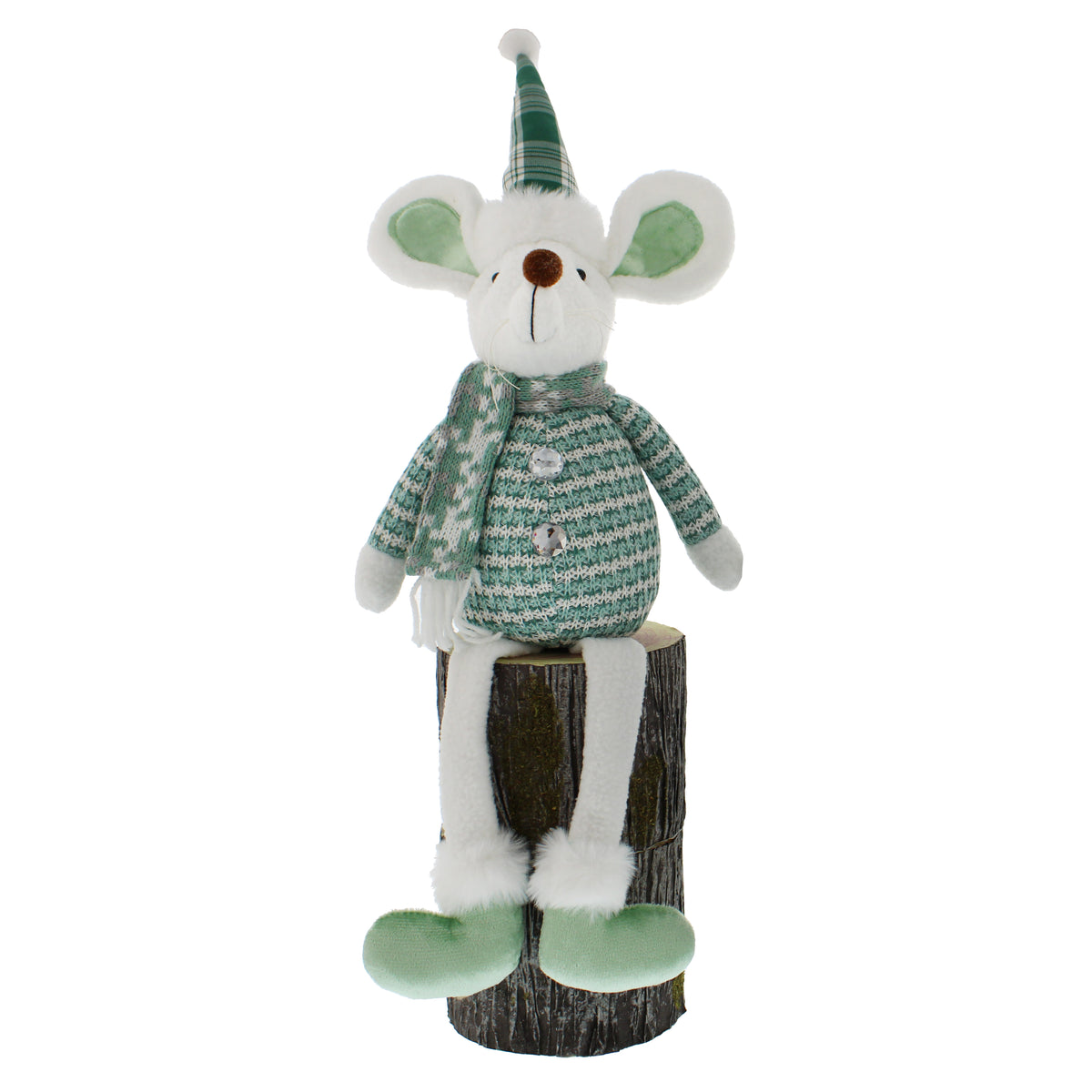 White Mouse with Dangly Legs - 56cm