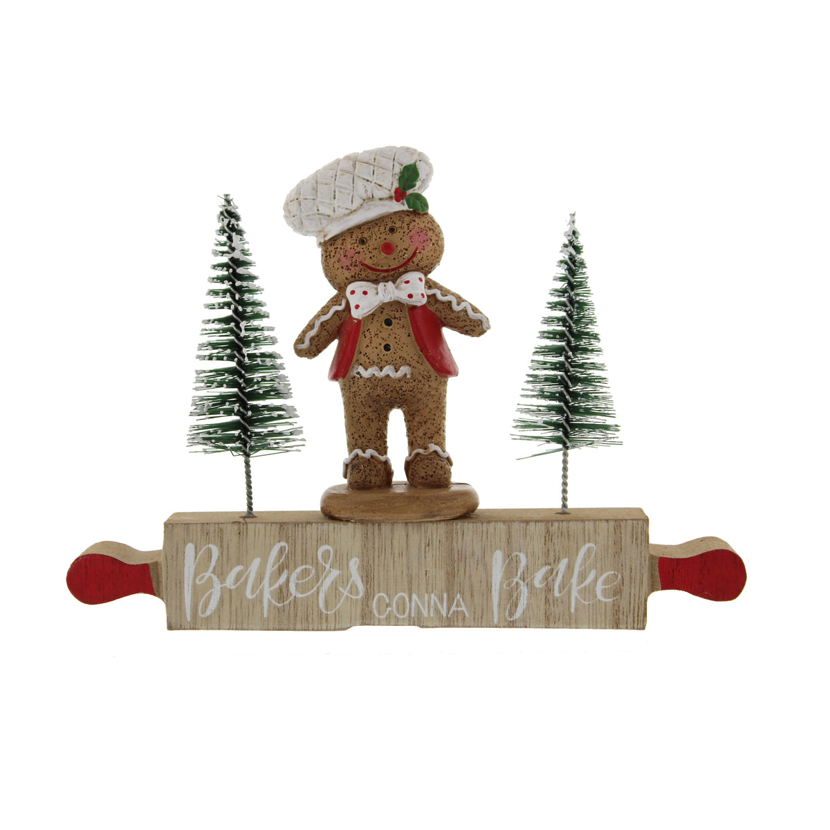 Standing Chef Gingerbread Bakers Christmas Decoration