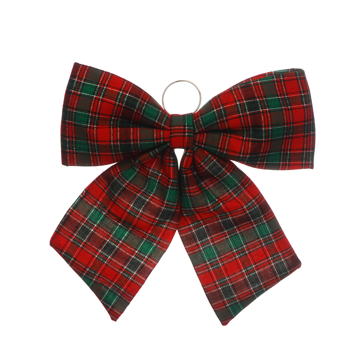 X-Large Tartan Fabric Bow - 44cm
