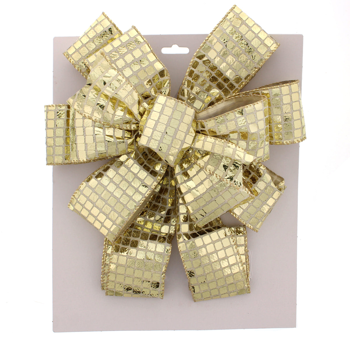 Gold Mirror Effect Bow Tree Topper - 78cm