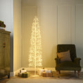 Warm White Microdot Slim Starburst Tree - 180cm