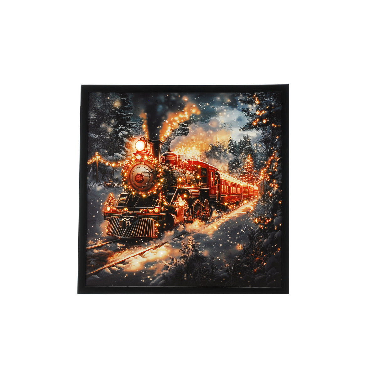 Fibre Optic Train Scene Frame - 40cm