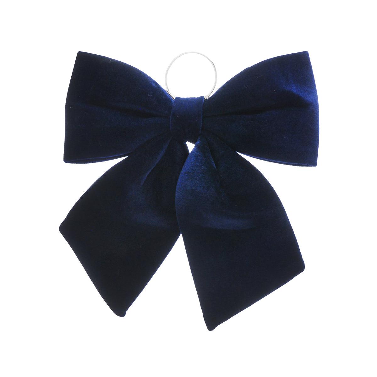 Large Navy Blue Velvet Christmas Bow - 34cm