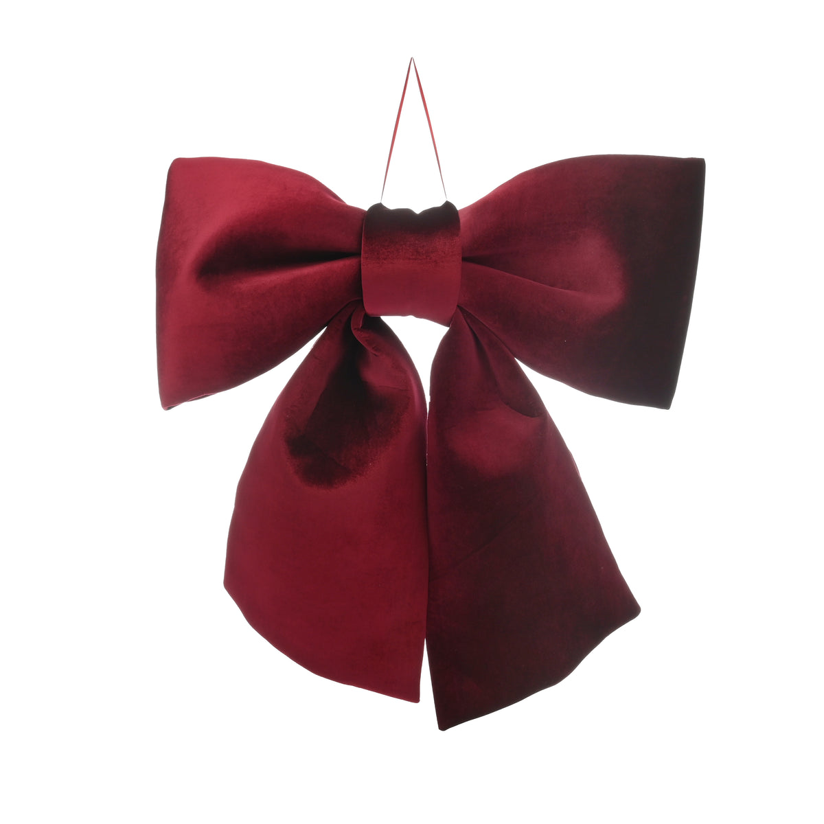 Giant 92cm Burgundy Velvet Display Bow