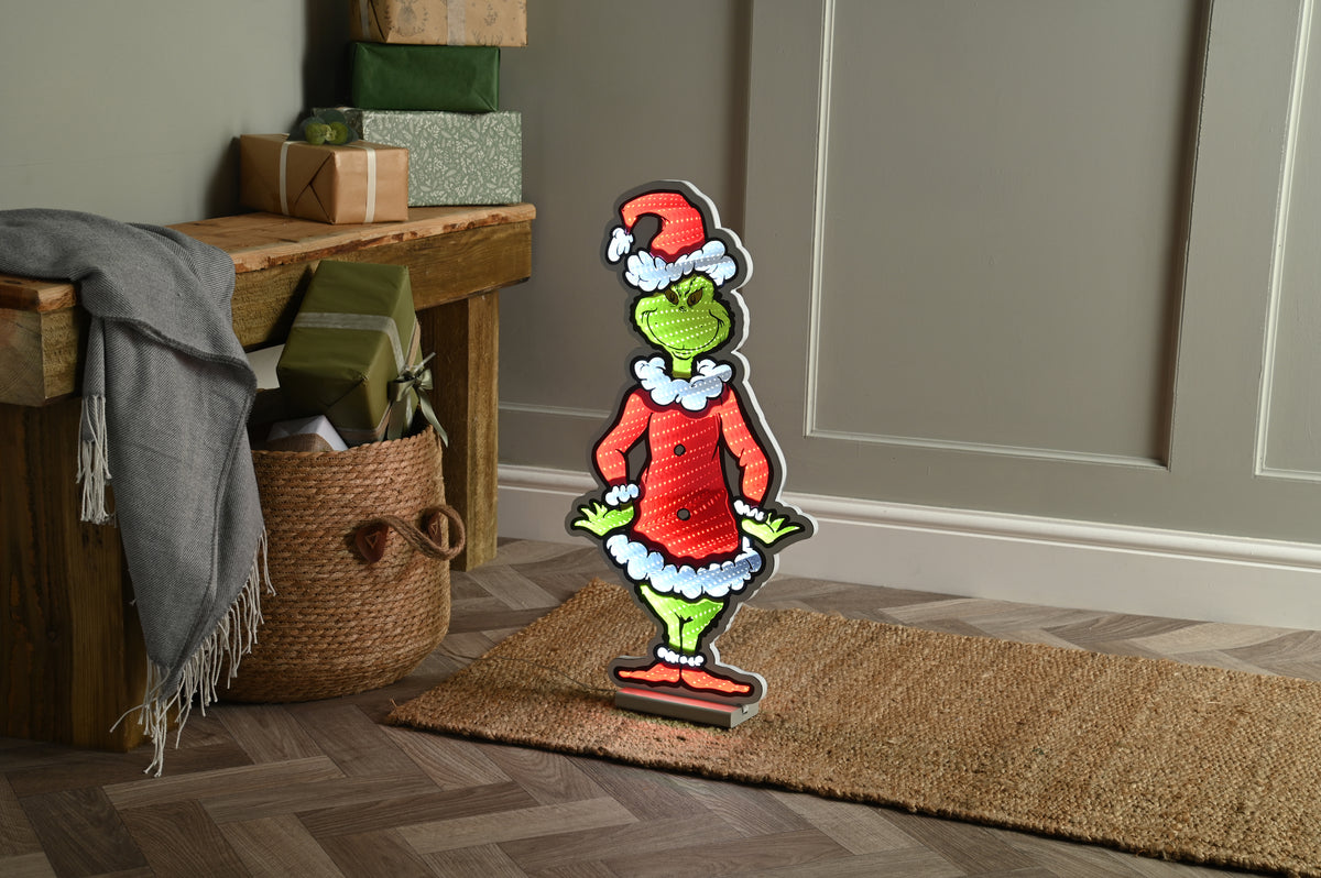 Infinity Light Grinch in Santa Suit - 60cm