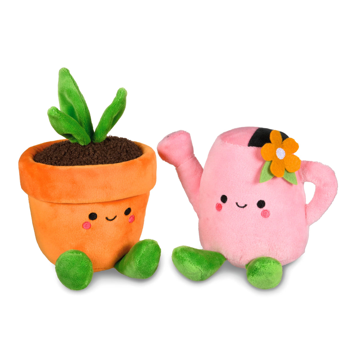 Better Together Watering Can & Plant Pot Magnetic Soft Toy Pair