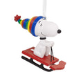 PEANUTS Snoopy on Sled Christmas Bauble