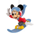 Disney Mickey Mouse on Snowboard Christmas Bauble