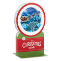 Musical Christmas Card - 3D Pop-Up Village Scene with Snow Effect