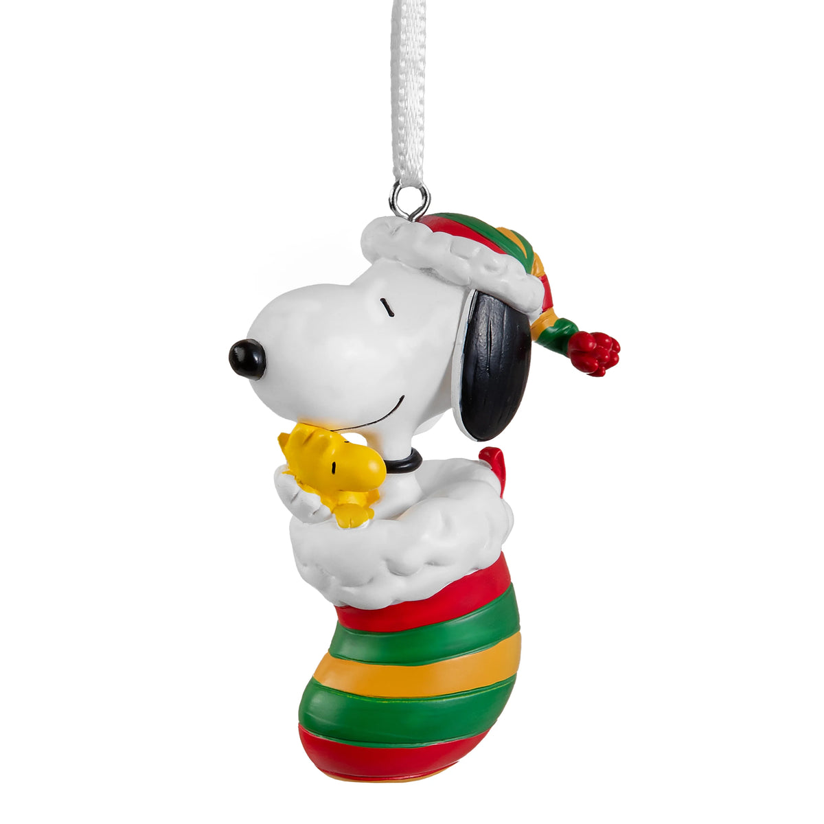PEANUTS Snoopy & Woodstock in Stocking Christmas Bauble