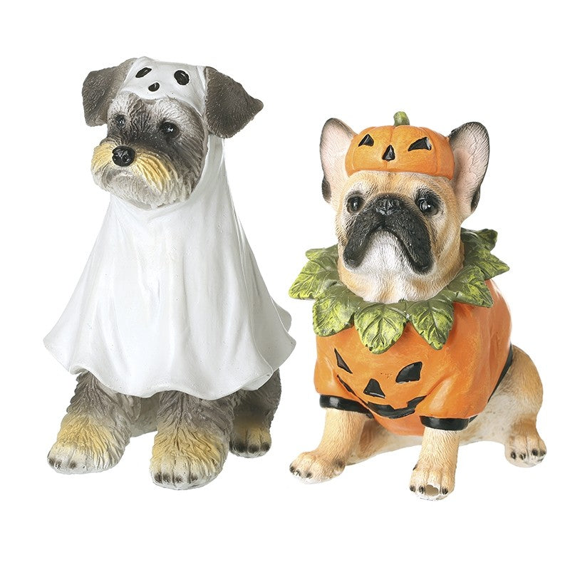 Straits Halloween Dressed Up Dog Ornament Single - 10cm
