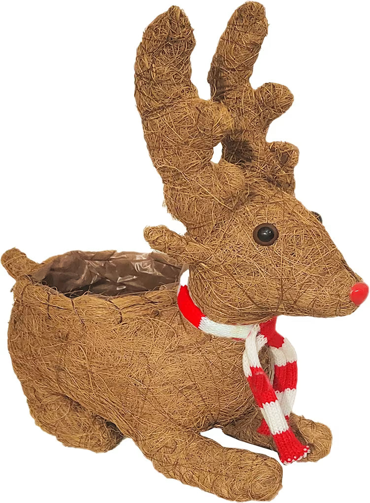 Laying Reindeer Planter - 29cm