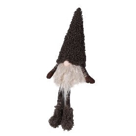 Mimsy Fizzlewick Fizzlewick Brown Fluffy Sitting Gonk with Dangly Legs - 53cm ...