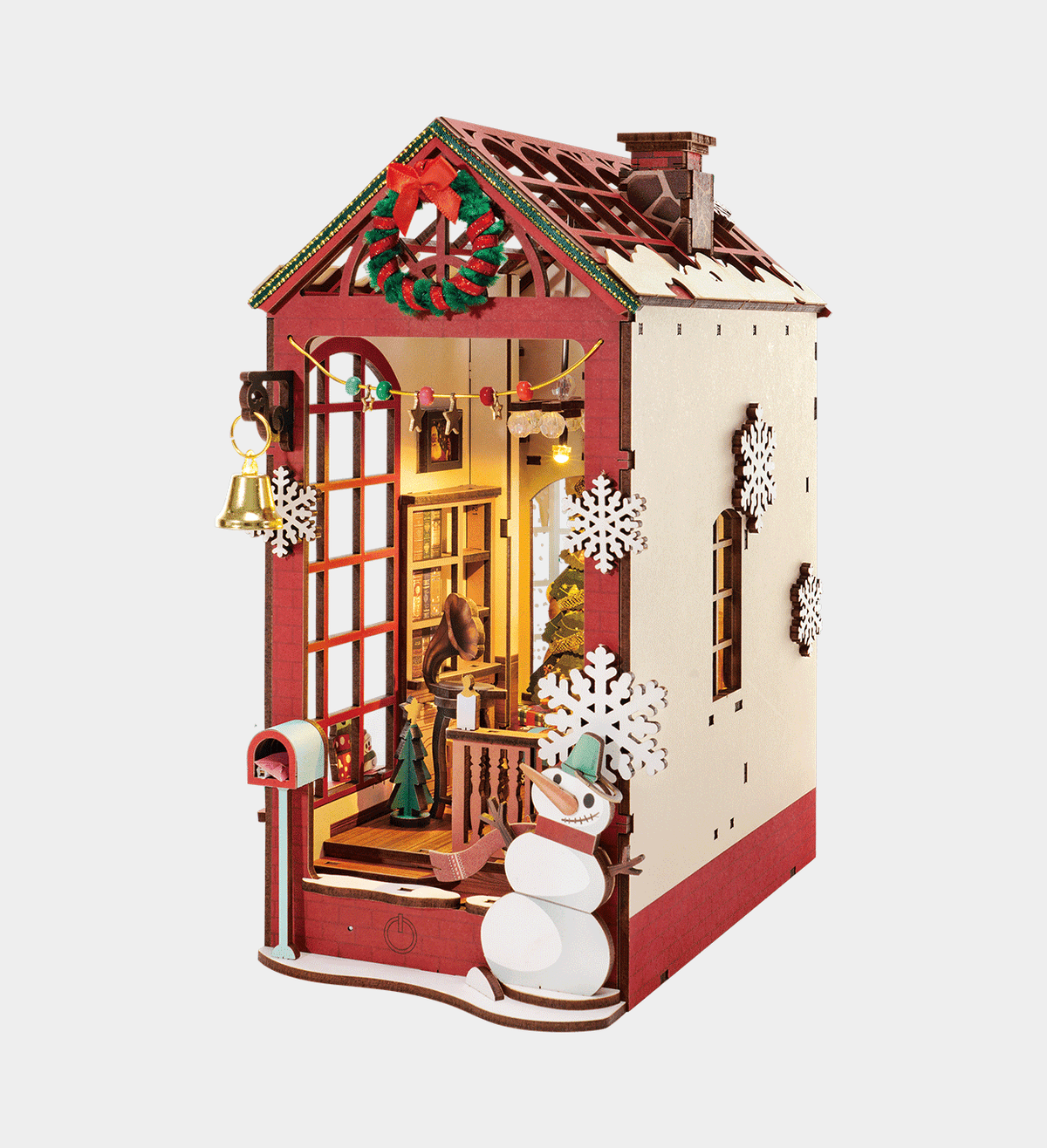 Rolife Christmas Indoor Scene DIY Book Nook Shelf Insert