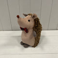 Furry Hedgehog with Bow Tie Doorstop