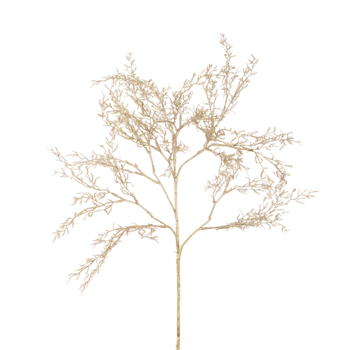 Gold Metallic Mini Leaves Spray - 53cm