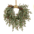 Frosted Teardrop Christmas Wreath - 40cm