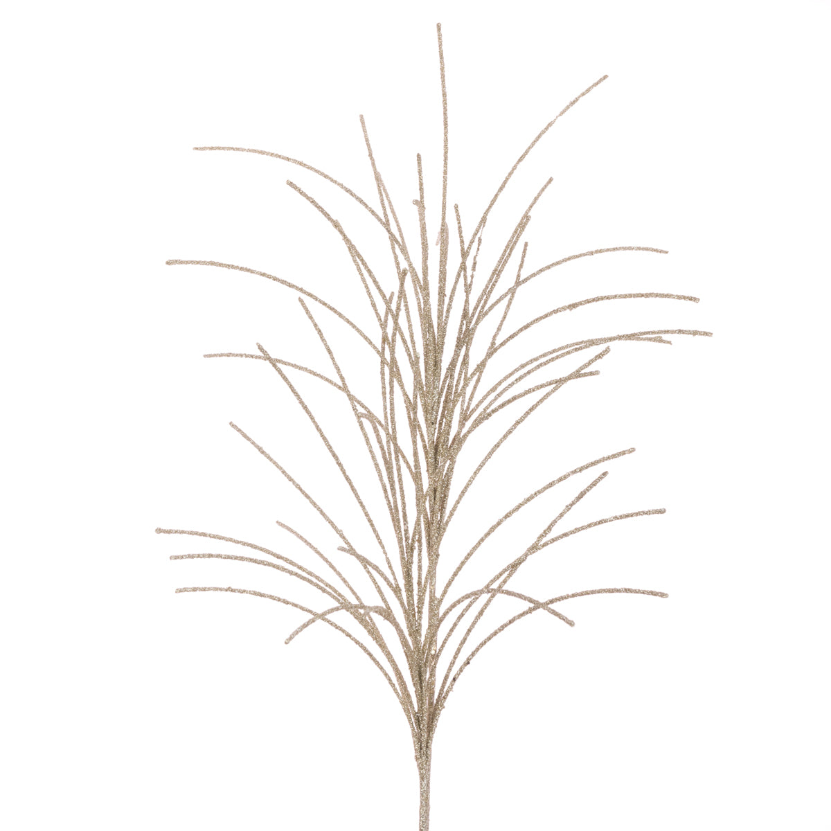 Champagne Gold Glitter Tassel Spray - 70cm