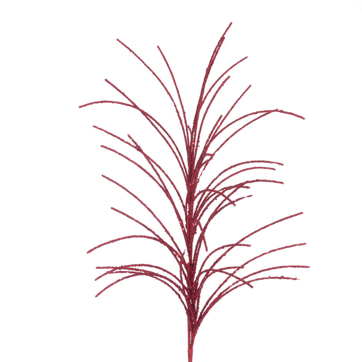 Red Glitter Tassel Spray - 70cm