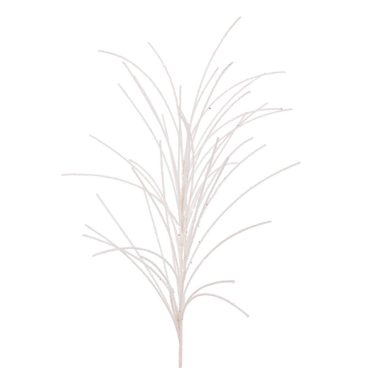 White Glitter Tassel Spray - 70cm