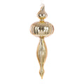 Large Glass Fancy Finial Christmas Tree Bauble - 24cm