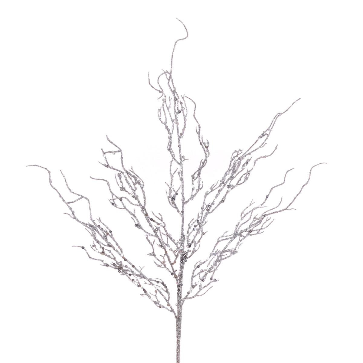 Glitter Fine Twig Spray - 69cm