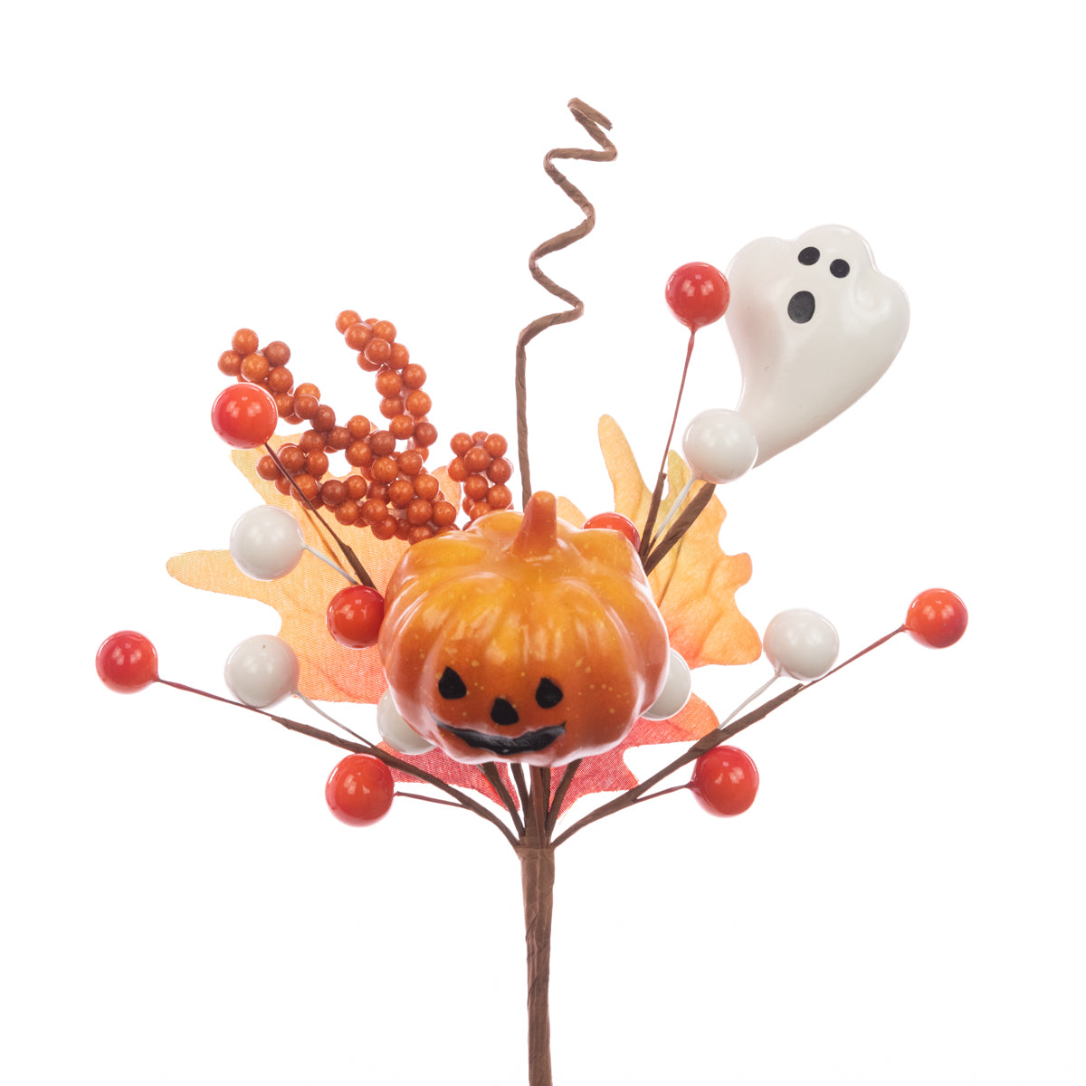Halloween Pumpkin & Ghost Pick - 25cm