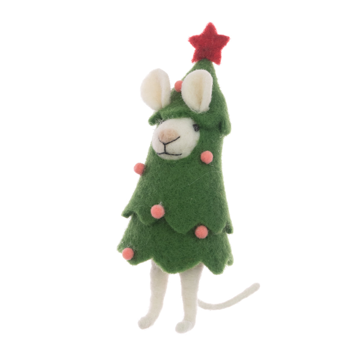 Felt Mouse in Tree - 15cm