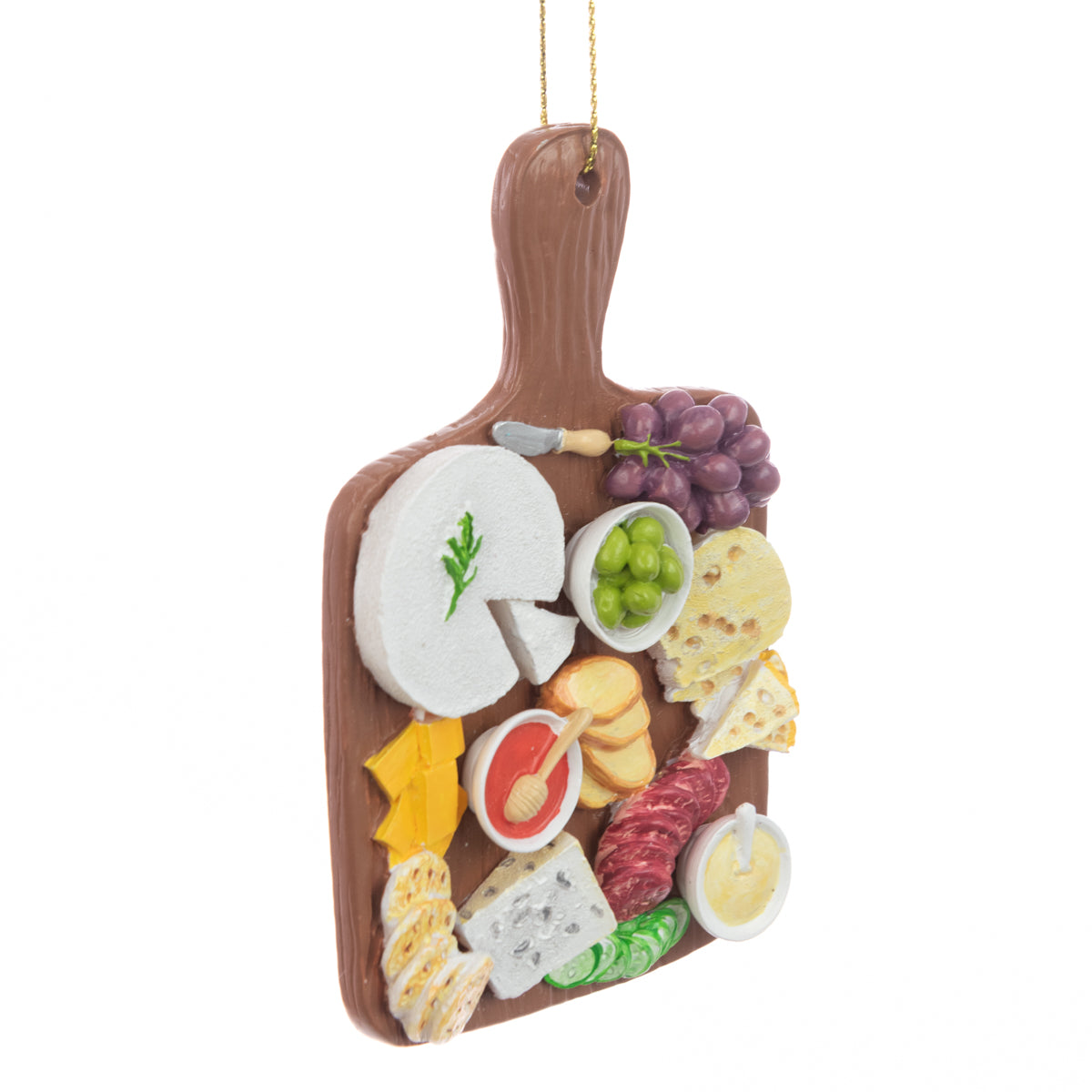 Resin Antipasti Platter Board Hanging Christmas Tree Bauble - 10cm