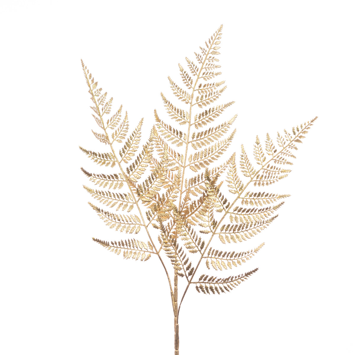 Gold Metallic Fern Spray - 66cm