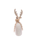 Wooden Reindeer with Scarf Tabletop Ornament - 20cm