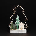 Light Up Wooden Tree Tabletop - 36cm