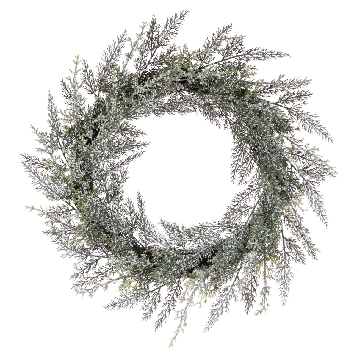 White Barrowden Wreath - 60cm
